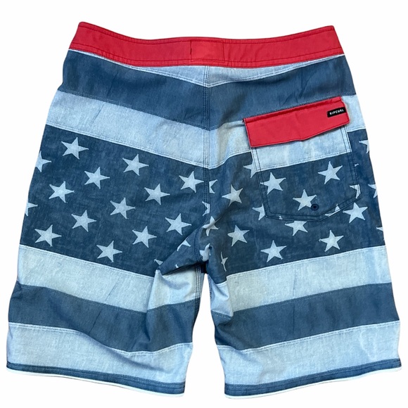 Men’s Rip Curl Swim Surf Board Trunks Shorts, Patriotic USA, Size 29 Mid-thigh - Picture 2 of 7